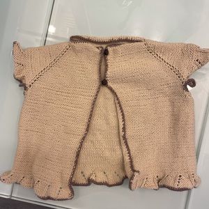 Handmade Crochet Short Sleeve Cardigan
